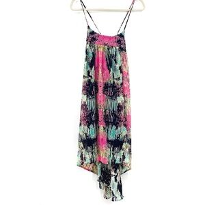 Everly Criss-cross back Midi Halter Dress Sz S